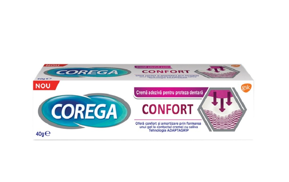Crema Adeziva pentru Proteza Confort 40 g, Corega