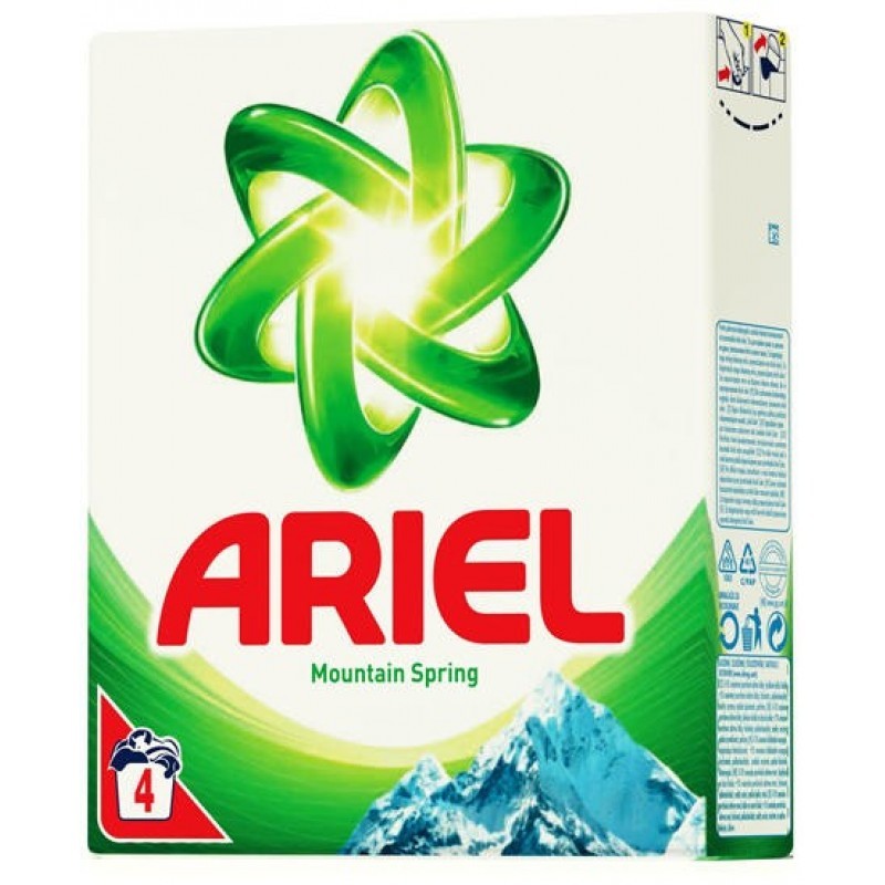 Detergent Automat Pudra, Ariel Mountain Spring, 400 g