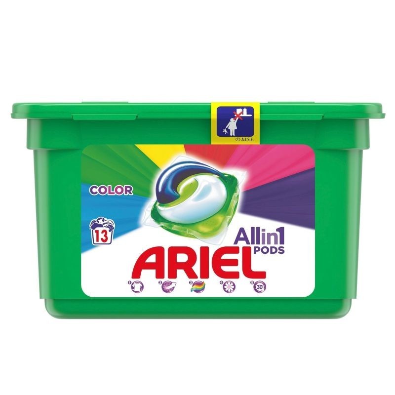 Detergent Capsule Ariel All in One PODS Color, 13 Spalari