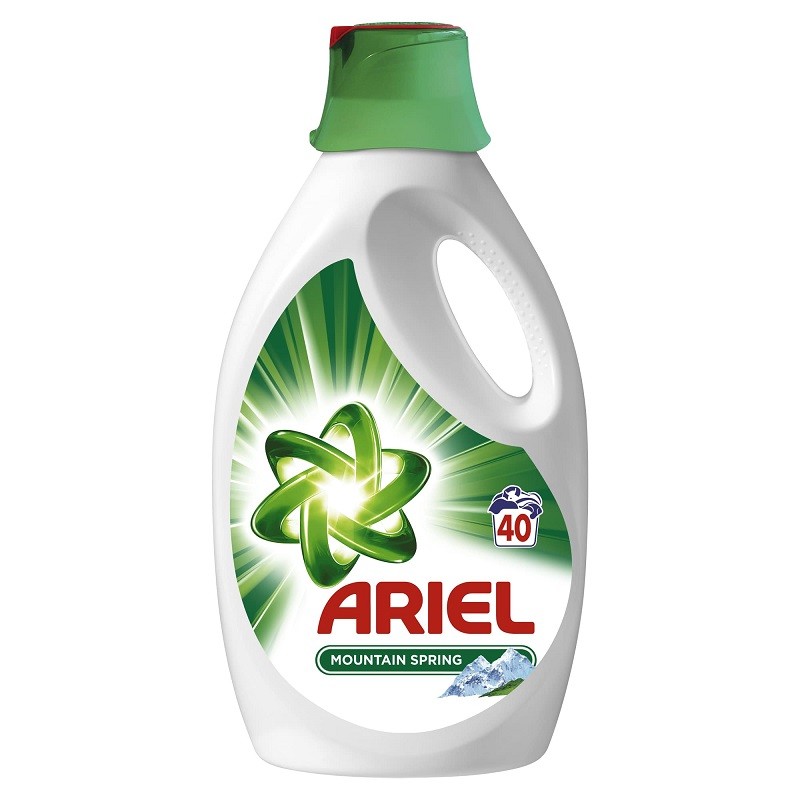 Detergent Automat Lichid Ariel Mountain Spring, 40 Spalari, 2.2 l