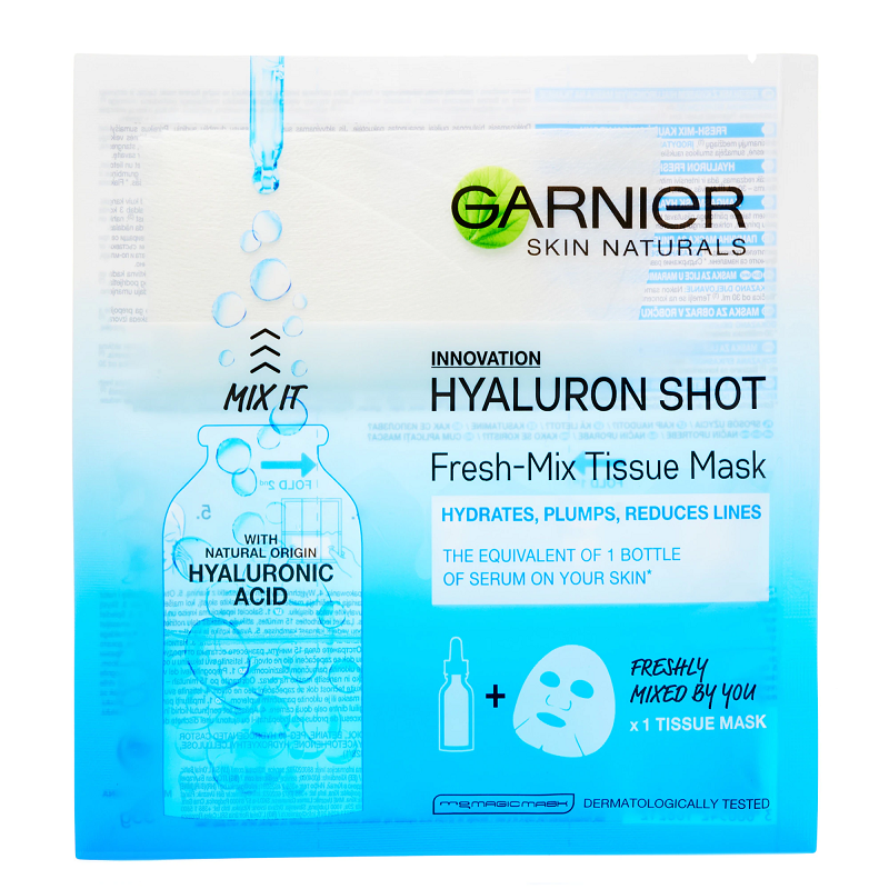 Masca Servetel Garnier Skin Natural Fresh-Mix Hyaluron, 33 g