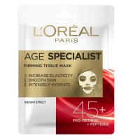Masca Servetel pentru Fermitatea Tenului L'Oreal Paris Age Expert 45+ cu Pro-retinol si Peptide, 30 g