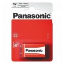Baterie Panasonic Red Zinc Carbon 6F22RZ 9V/1BP, 1 Buc / Blister