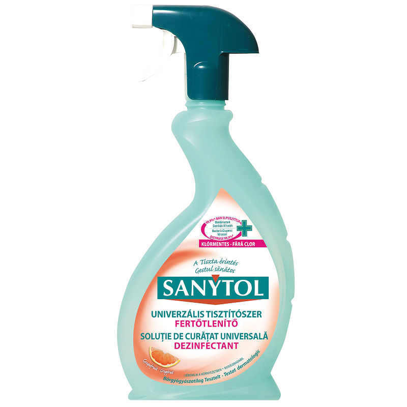 Dezinfectant Universal Multisuprafete Sanytol, cu Parfum de Grapefruit 0.5 l + 100 ml
