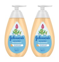 Sapun Lichid pentru Copii, Johnson's Baby Pure Protect, 300 ml, 1+1 Bucati