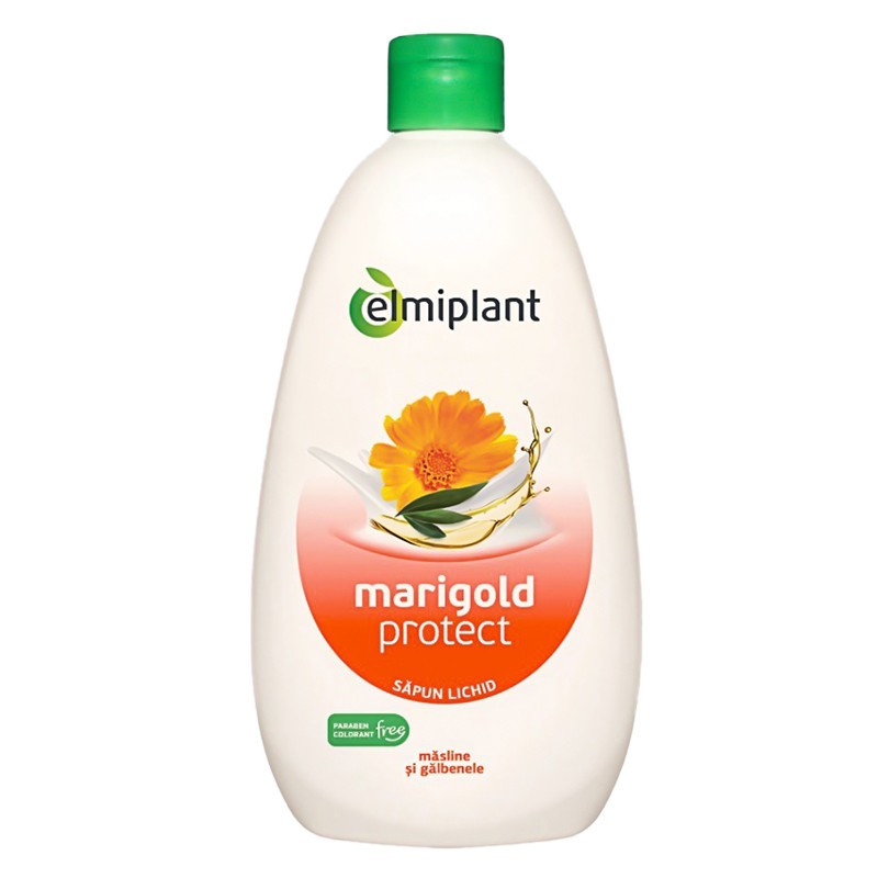 Rezerva Sapun Lichid Elmiplant Marigold Protect cu Masline si Galbenele, 500 ml