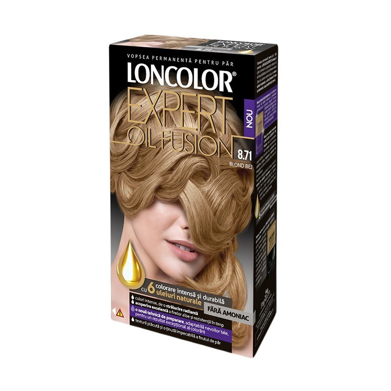 Vopsea de Par Loncolor Expert Oil Fusion 8.71 Blond Bej