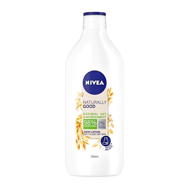 Lotiune de Corp Nivea Naturally Good cu Ovaz, 350 ml