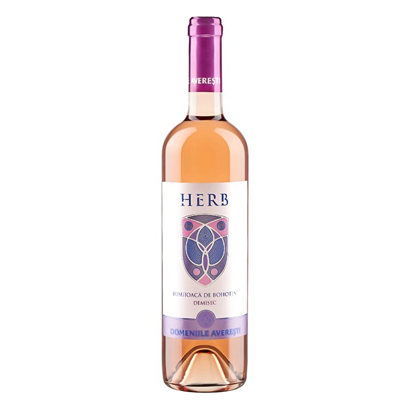 Vin Domeniile Averesti Herb, Busuioaca de Bohotin Rose Demisec 0.75 l