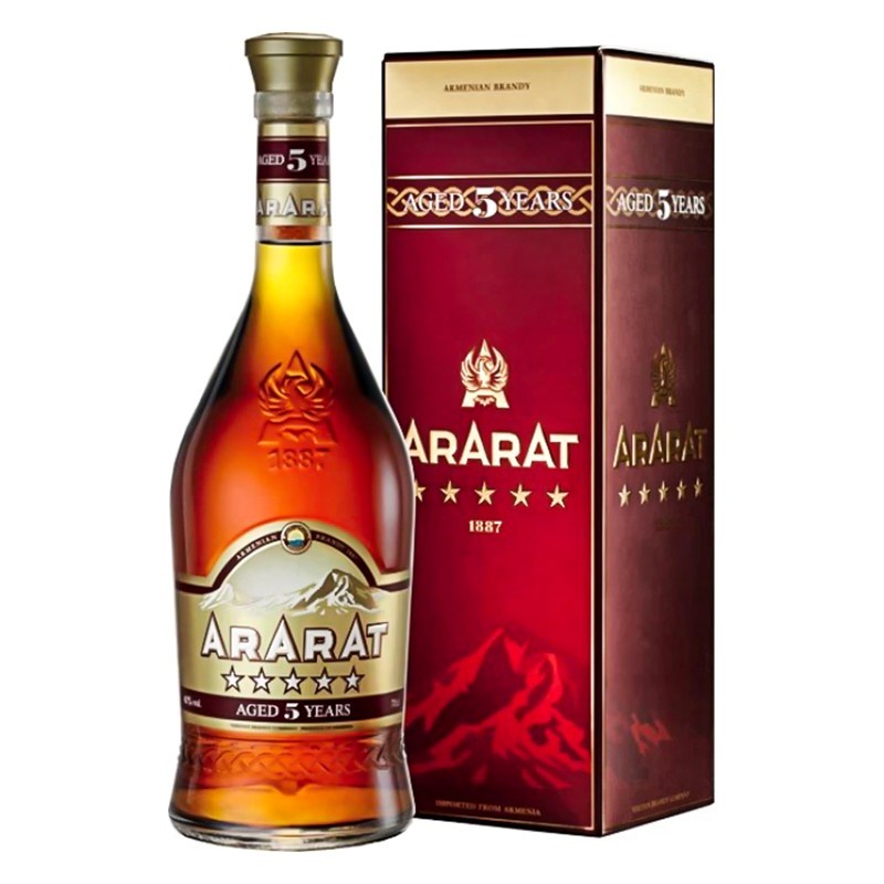 Brandy Ararat 5 Ani, 40%, 0.7l 