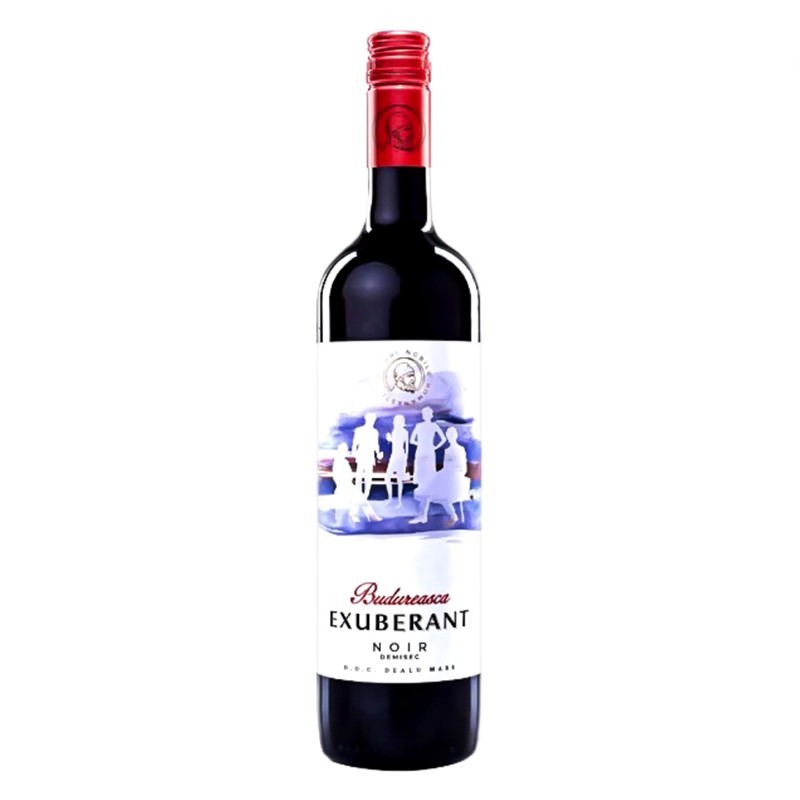 Vin Budureasca Exuberant Rosu Demisec 0.75 l