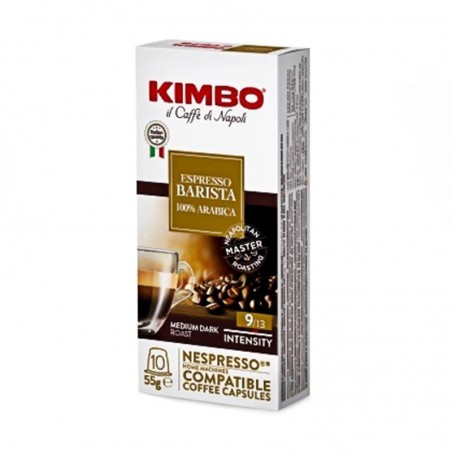 Cafea Kimbo Nespresso Barista, Capsule, 10 Bucati X 5.5 g...