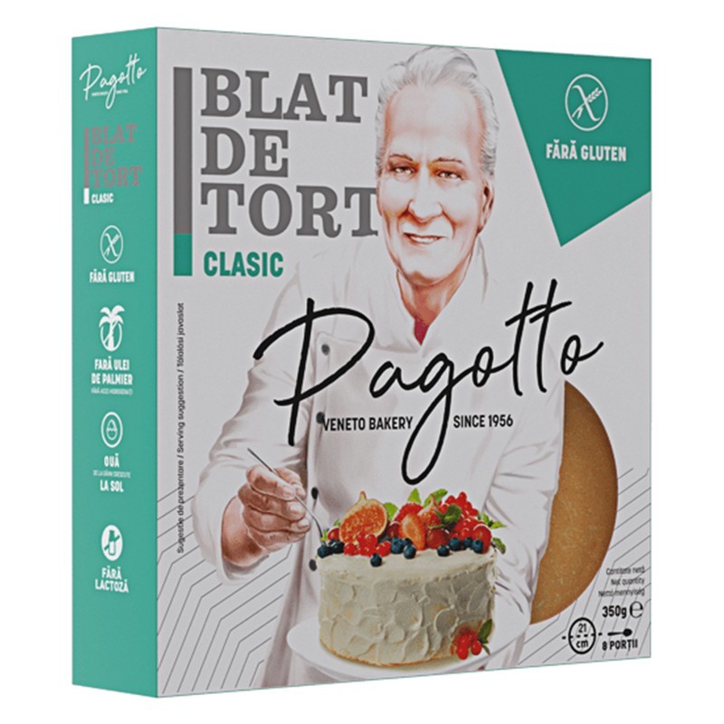 Blat de Tort Clasic fara Gluten Pagotto, 350 g