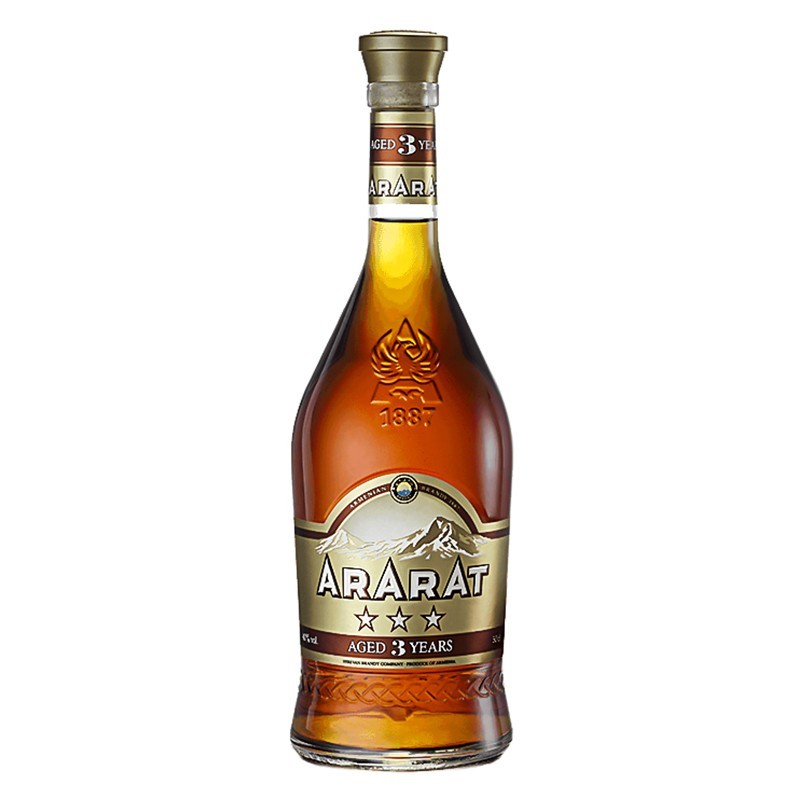 Brandy Ararat 3 Ani, 40%, 0.7l