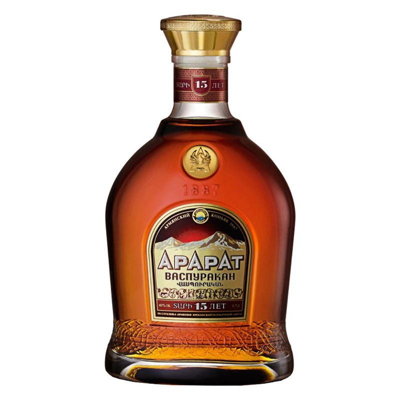Brandy Ararat Vaspurak 15 Ani, 40%, 0.7l