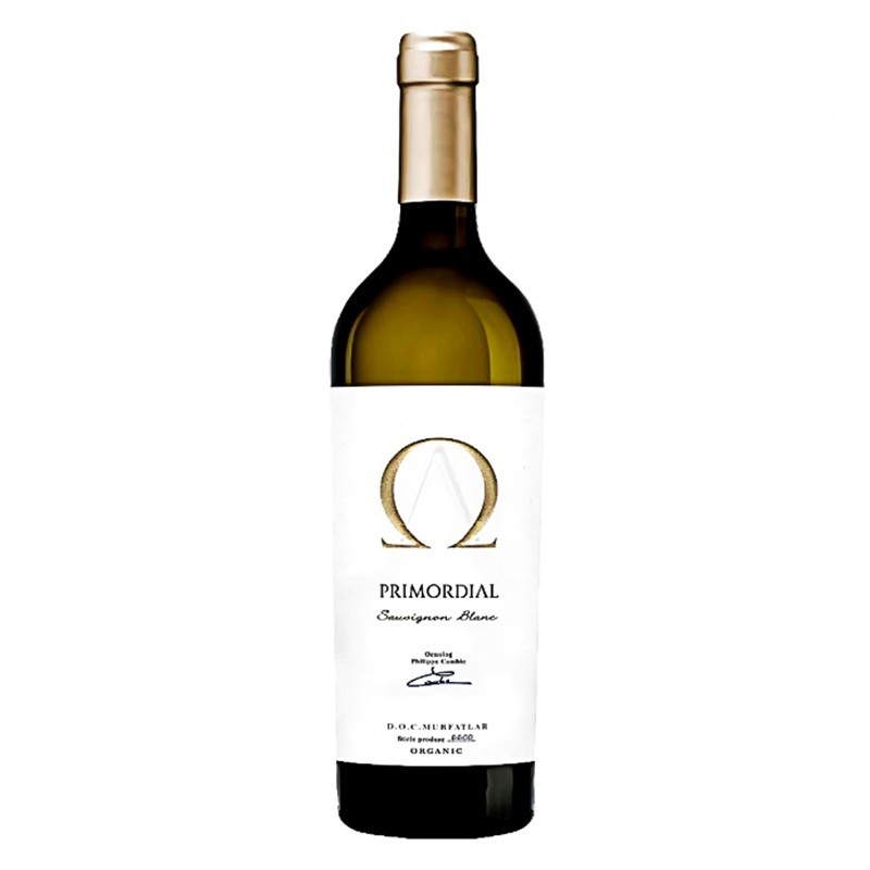 Vin Alb Domeniul Bogdan Primordial Sauvignon Blanc Bio, Sec, 0.75 l