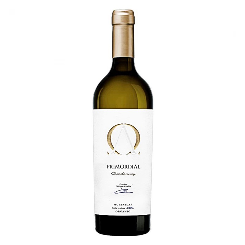 Vin Alb Domeniul Bogdan Primordial Chardonnay Bio, Sec, 0.75 l