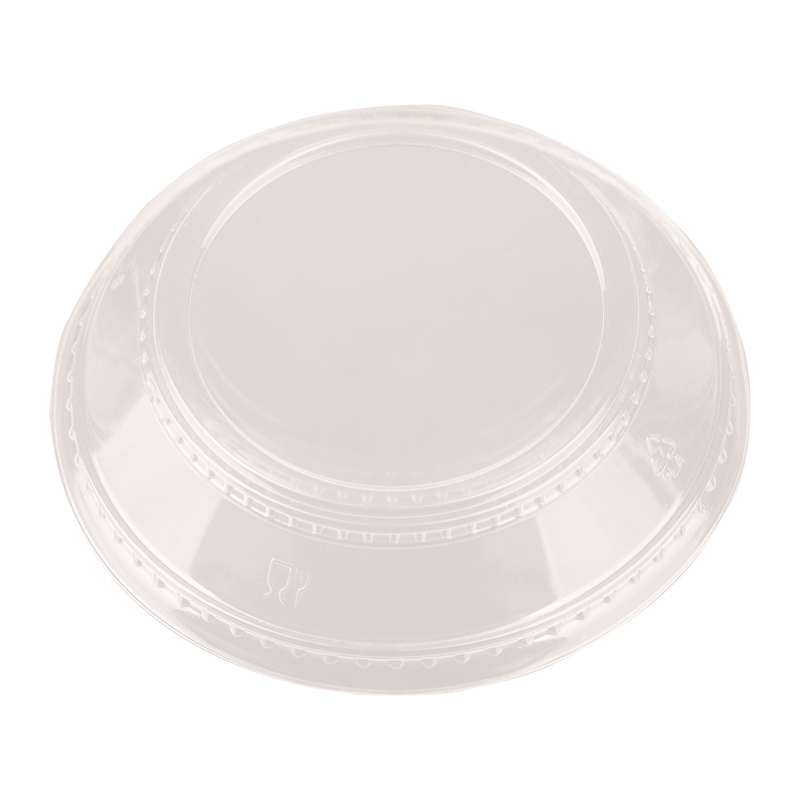 Capace Biodegradabile, Compostabile, PLA Plate, Transparente, Diametru 76/96 mm, 50 buc