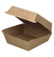 Cutii Biodegradabile de Carton, Kraft, 12x12 cm, 100 bucati