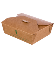 Cutii Biodegradabile de Carton, Kraft, 1760 ml, M9, 200 bucati