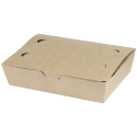 Cutii Biodegradabile de Carton, Kraft, 20x10x5 cm, 1000 ml, 100 bucati