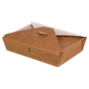 Cutii Biodegradabile de Carton, Kraft, 800 ml, M1, 450 buc