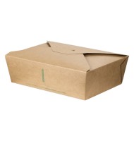 Cutii Biodegradabile de Carton, Kraft, 2000 ml, M3, 200 buc