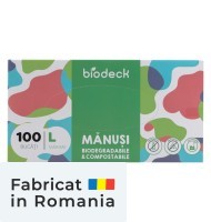 Manusi Biodegradabile, Compostabile, Marimea L, 100 buc