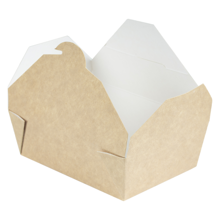 Cutii Biodegradabile de Carton, Kraft, 14x10x5 cm, 750 ml, 50 buc...