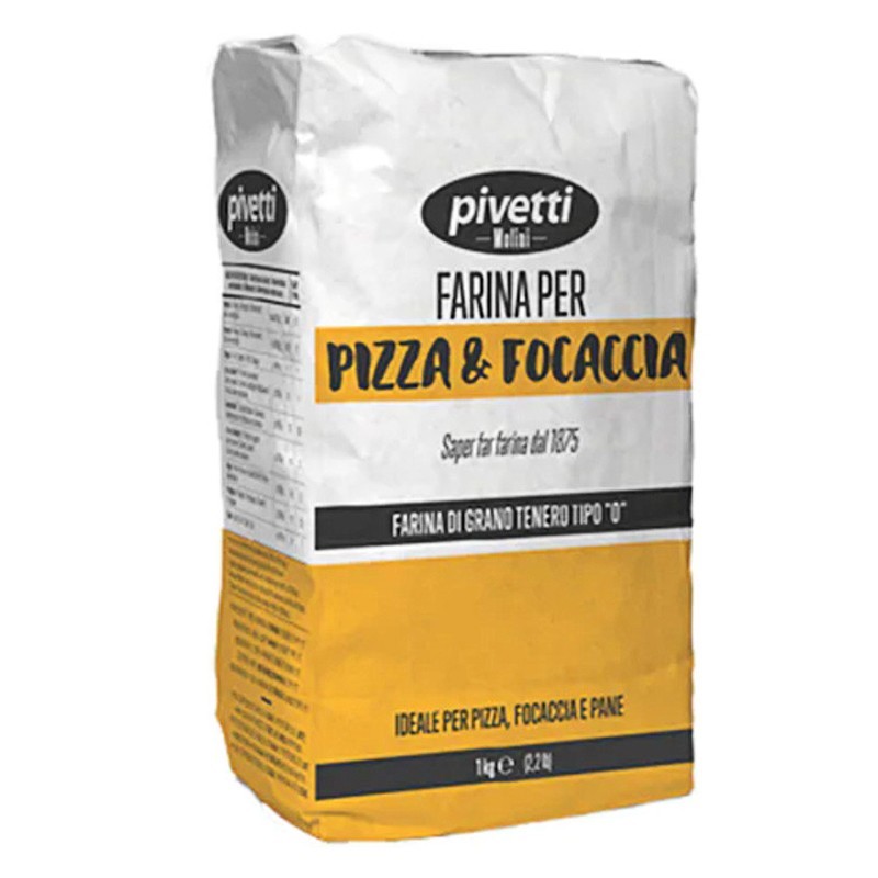 Faina de Grau pentru Pizza si Focaccia, Tip 0, Pivetti, 1 Kg