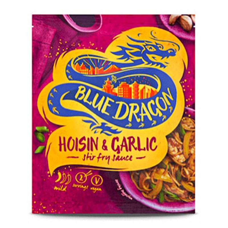 Sos cu Soia si Usturoi pentru Prajit, Stir Fry Sos Hoisin & Garlic Plic Blue Dragon, 120 g