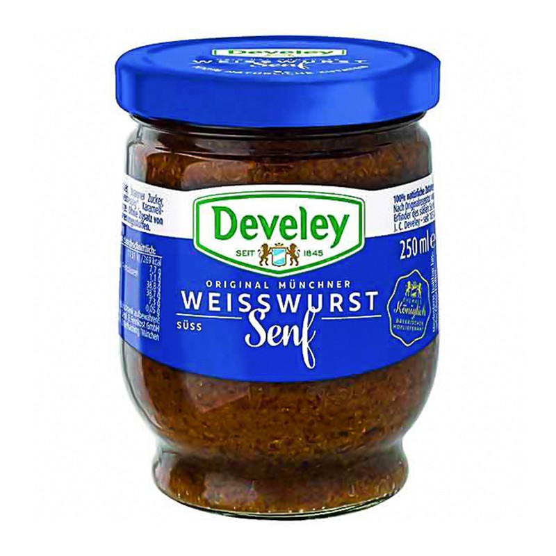 Mustar Bavarez Dulce Original Weiswurth, Develey 250 ml