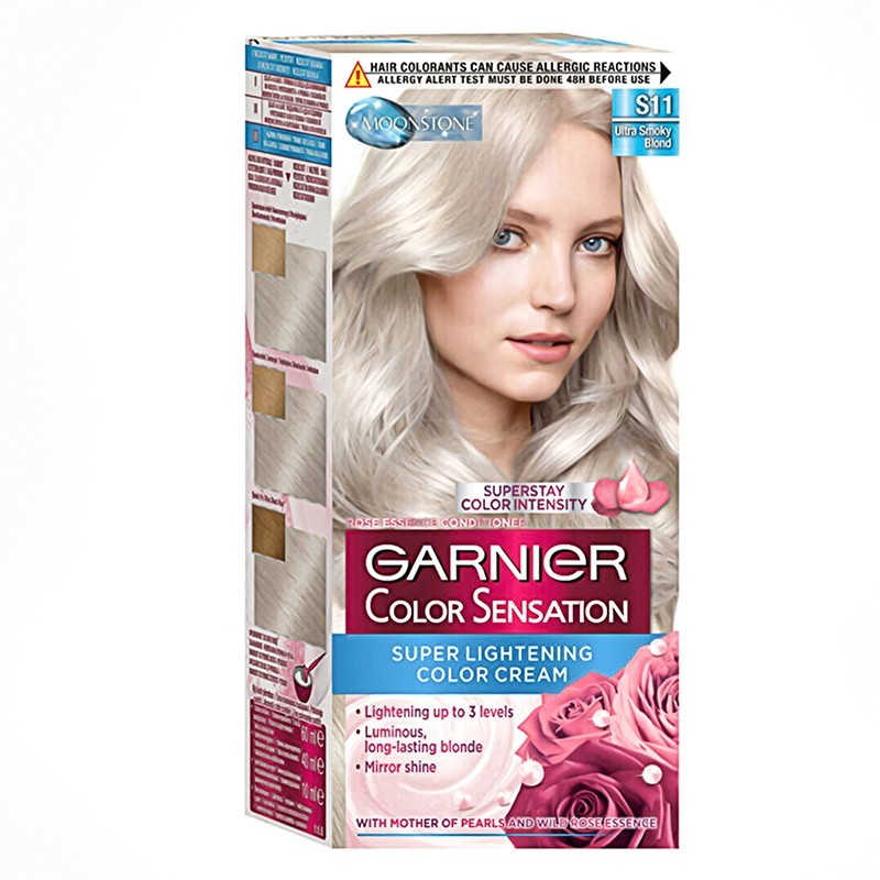Vopsea de Par Permanenta cu Amoniac Garnier Color Sensation S11 Ultra Smoky Blond, 110 ml