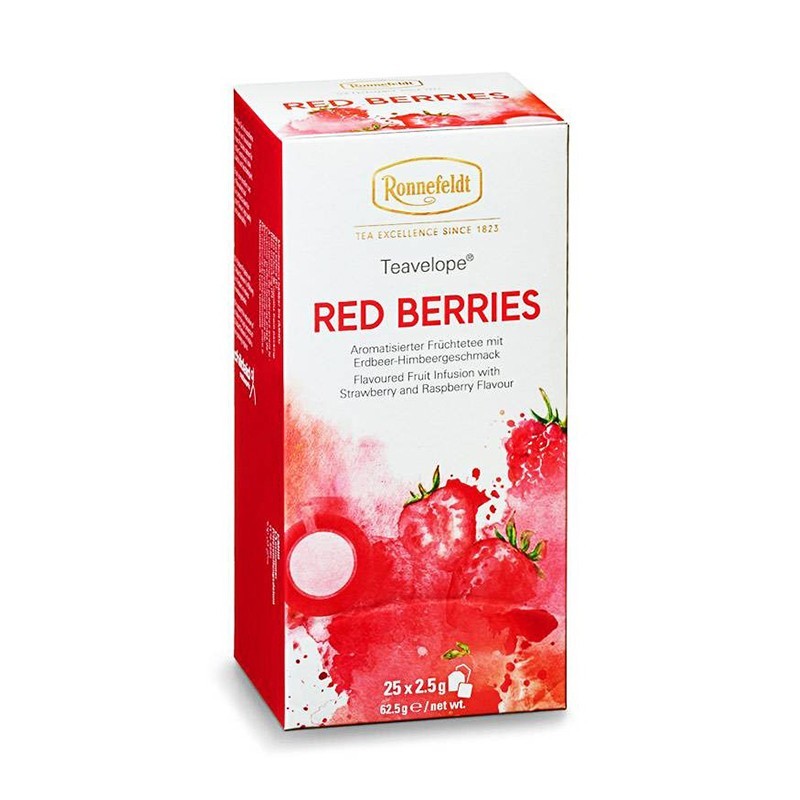 Ceai Fructe Ronnefeldt Teavelope Red Berries, Fructe Rosii, 25 Plicuri