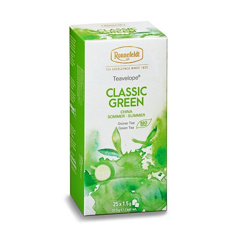 Ceai Verde Ronnefeldt Teavelope Bio Classic Green, 25 Plicuri