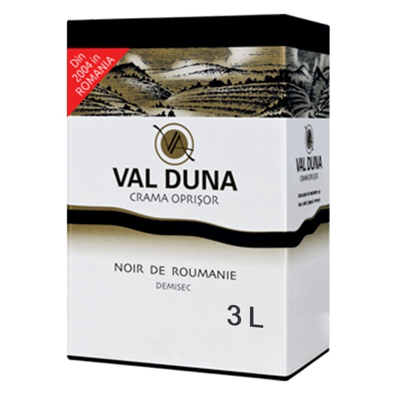 Vin Val Duna Crama Oprisor Noir de Roumanie, Rosu Demisec, Bag in Box, 3 l