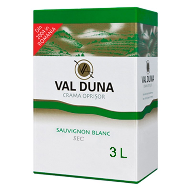 Vin Val Duna Oprisor Sauvignon Blanc Sec, Bag in Box, 3 l