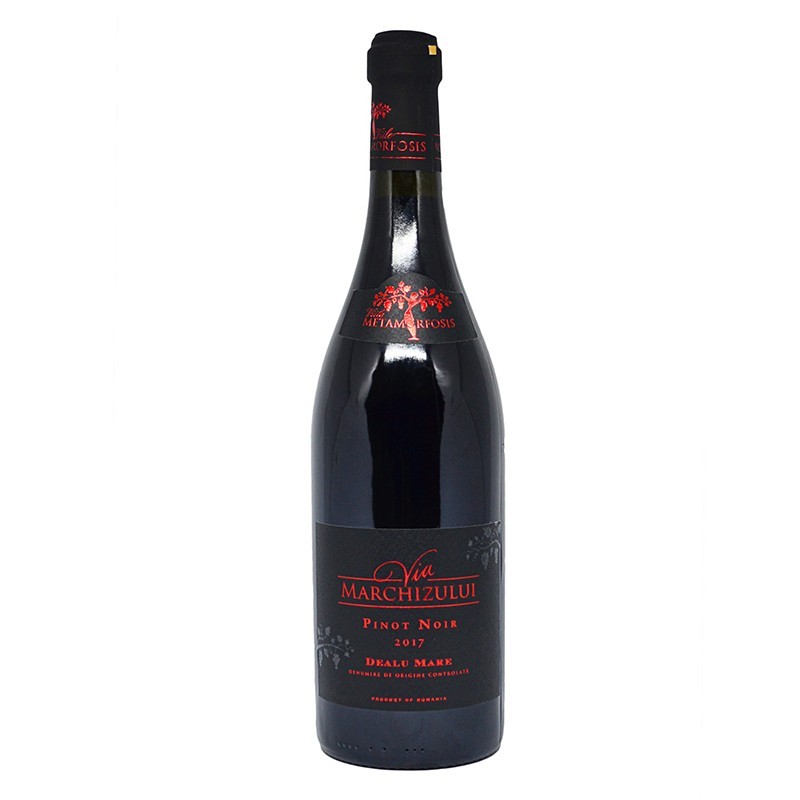 Vin Rosu Via Marchizului Pinot Noir, Sec, 750 ml