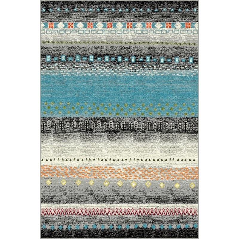 Covor Dreptunghiular, 67 x 130 cm, Multicolor, Kolibri Country 11165-194