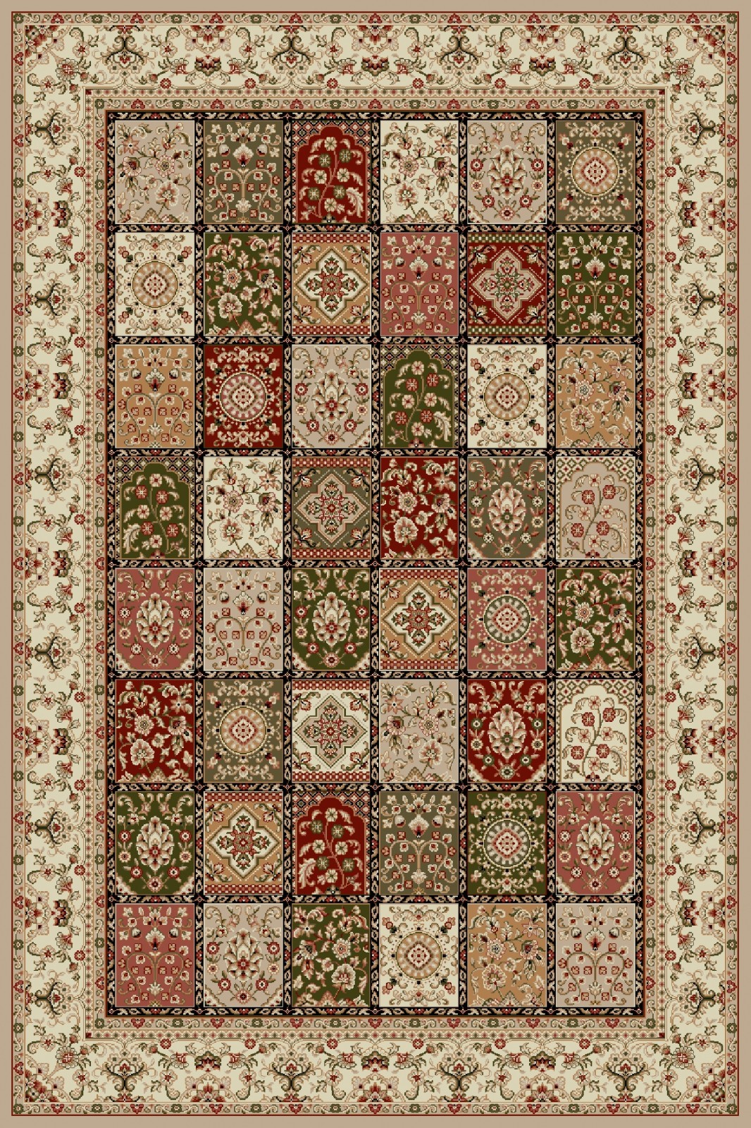Delta Carpet Covor modern, lotos 1518, bej, 120x170 cm, 1800 gr/mp