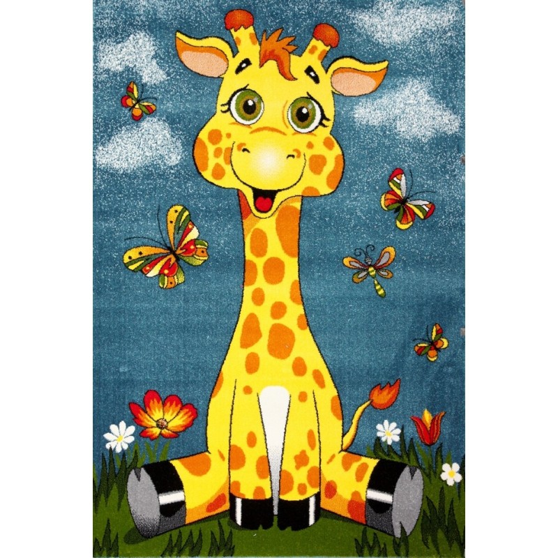 Covor Dreptunghiular pentru Copii, 120 x 170 cm, Multicolor, Kolibri Girafa 11112/140