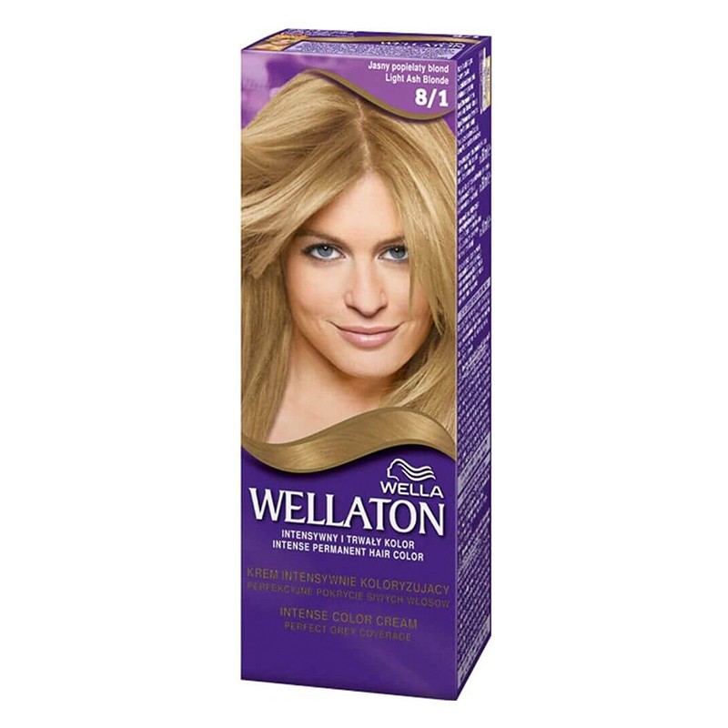 Vopsea de Par Permanenta Wella Wellaton 8/1 Special Ash Blonde, 110 ml