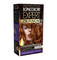 Vopsea de Par Permanenta fara Amoniac Loncolor Expert Oil Fusion 6.4 Blond Aramiu Inchis, 100 ml
