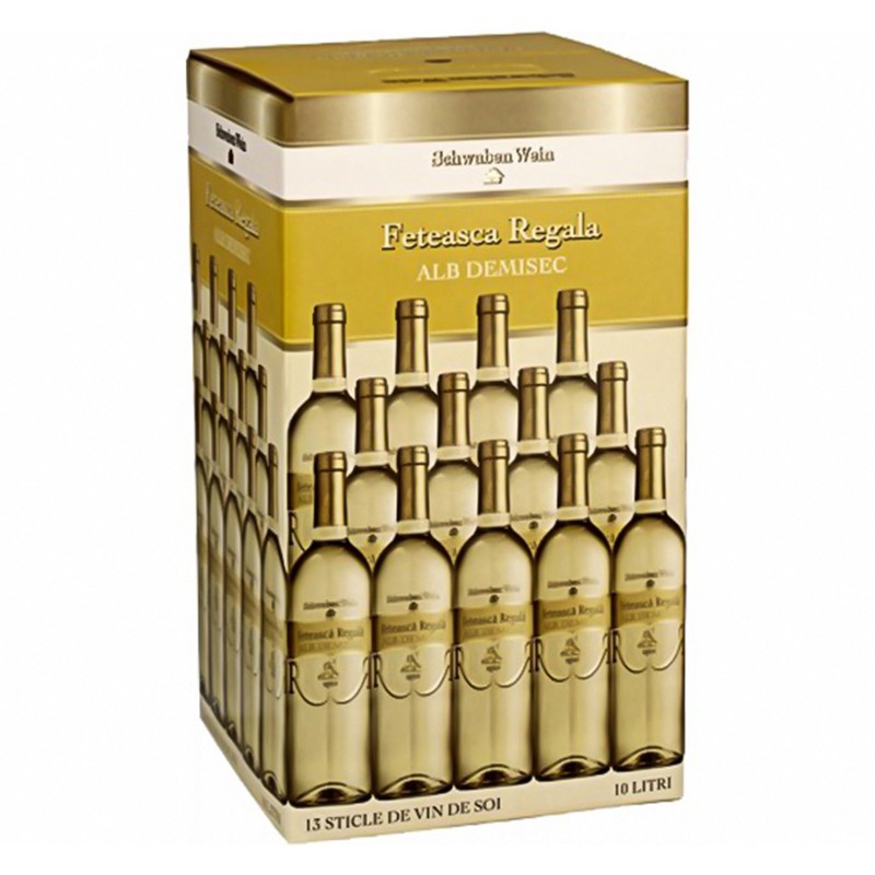 Vin Schwaben Wein Cramele Recas Feteasca Regala, Alb Demisec, Bag-in-Box, 10 l