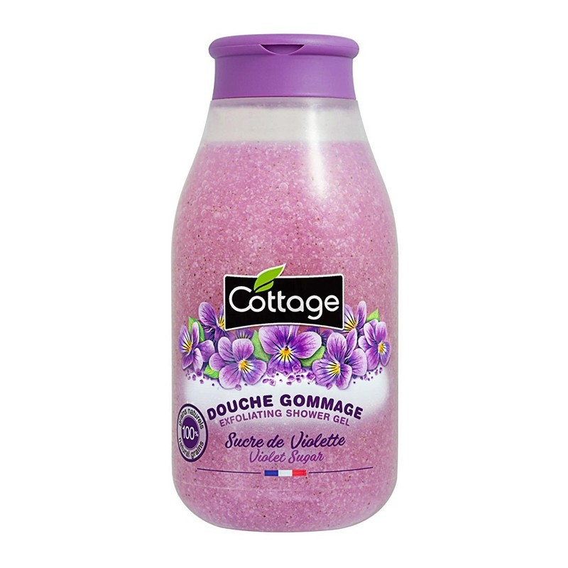 Gel de Dus Scrub Cottage cu Extract de Violete, 270 ml