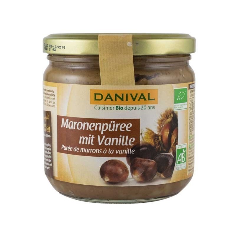 Crema Bio de Castane cu Vanilie, 380 g Danival