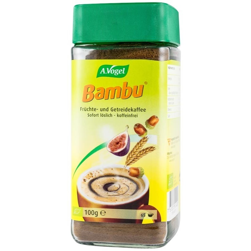 Bautura Instant Bio din Fructe si Cereale, Inlocuitor de Cafea, 100 g, pentru 65 portii Bambu