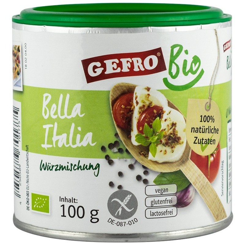 Amestec Bio de Condimente „Bella Italia”, Gefro, 100 g