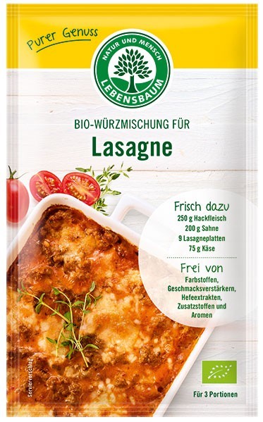Poza Amestec Bio de Condimente pentru Lasagna, 45 g Lebensbaum