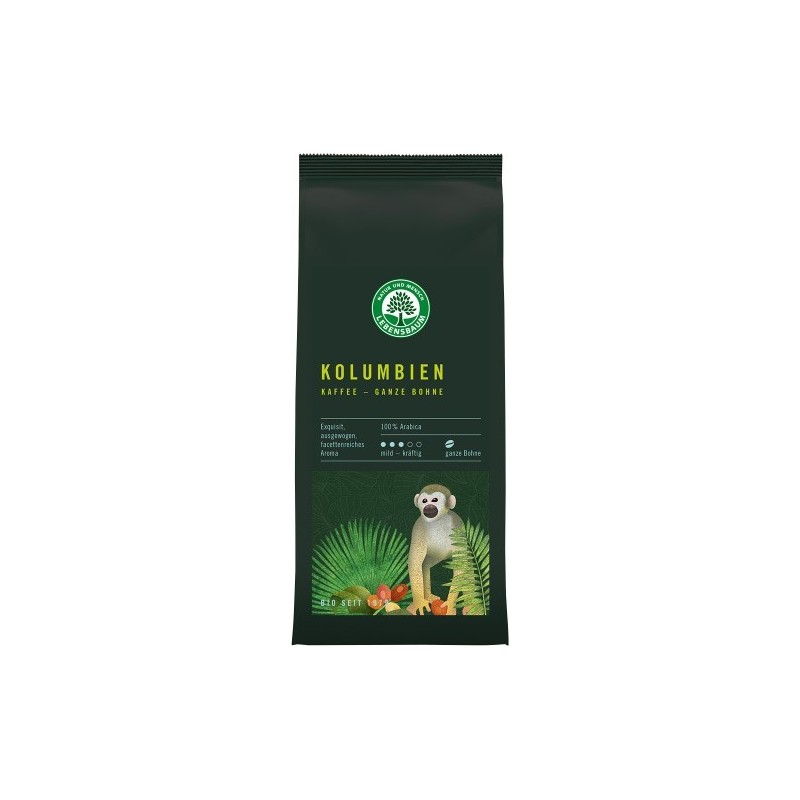Cafea Bio Boabe Columbiana - 100 % Arabica, 250 g Lebensbaum